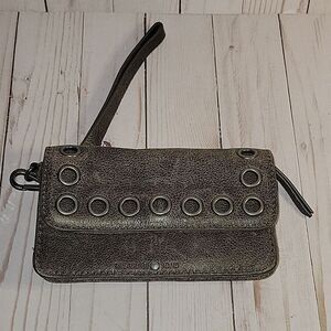 Treasure and Bond Leather Grommet Wristlet Wallet